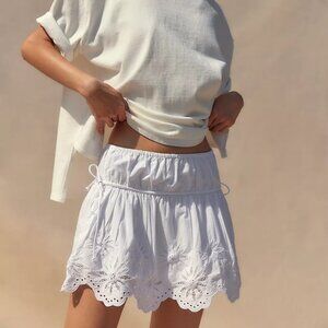 Free People "Wildest Dreams Mini Skirt" Red, Size Small